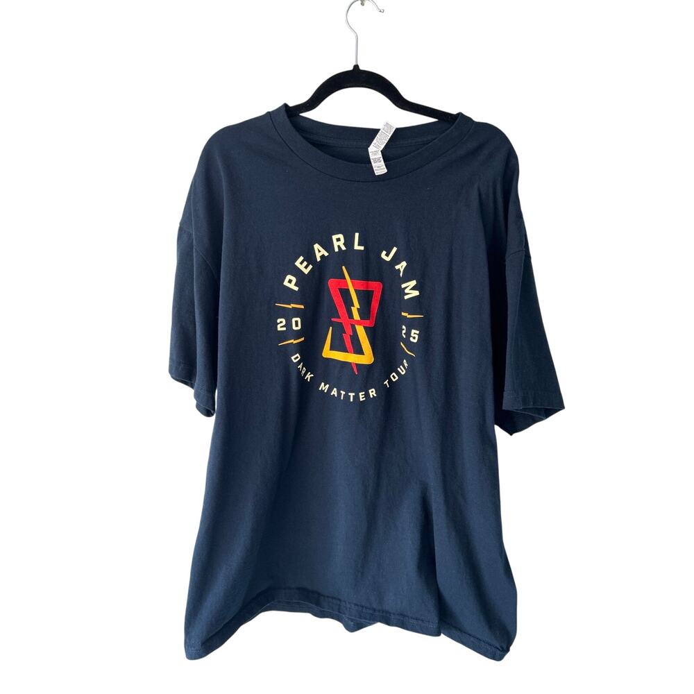 Pearl Jam Dark Matter Tour 2025 Black Short Sleeve Tee 2X